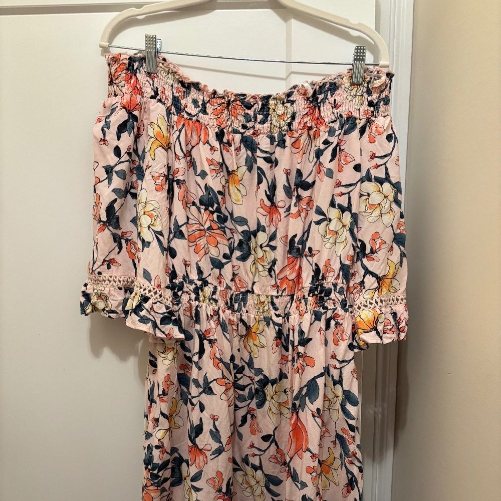 Lulus Hello, Darling Blush Pink Floral Dress